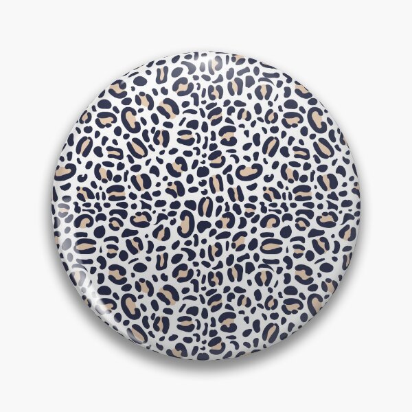 Item preview, Leopard pattern blue beige on white background designed and sold by Paintit-black.