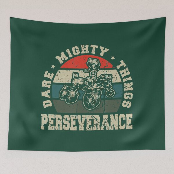 Item preview, Dare Mighty Things Perseverance Mars Rover Vintage Retro Sun designed and sold by ChikoYame.