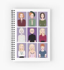 Gillian Anderson - Characters Spiral Notebook