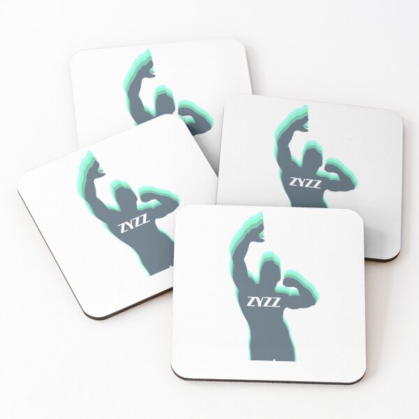 Artikelvorschau, Zyzz-Pose Buntes überlagertes Schattenbild-Grün entworfen und verkauft von designsbyted.
