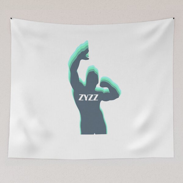 Item preview, Zyzz Pose Colorful Layered Silhouette Green designed and sold by designsbyted.
