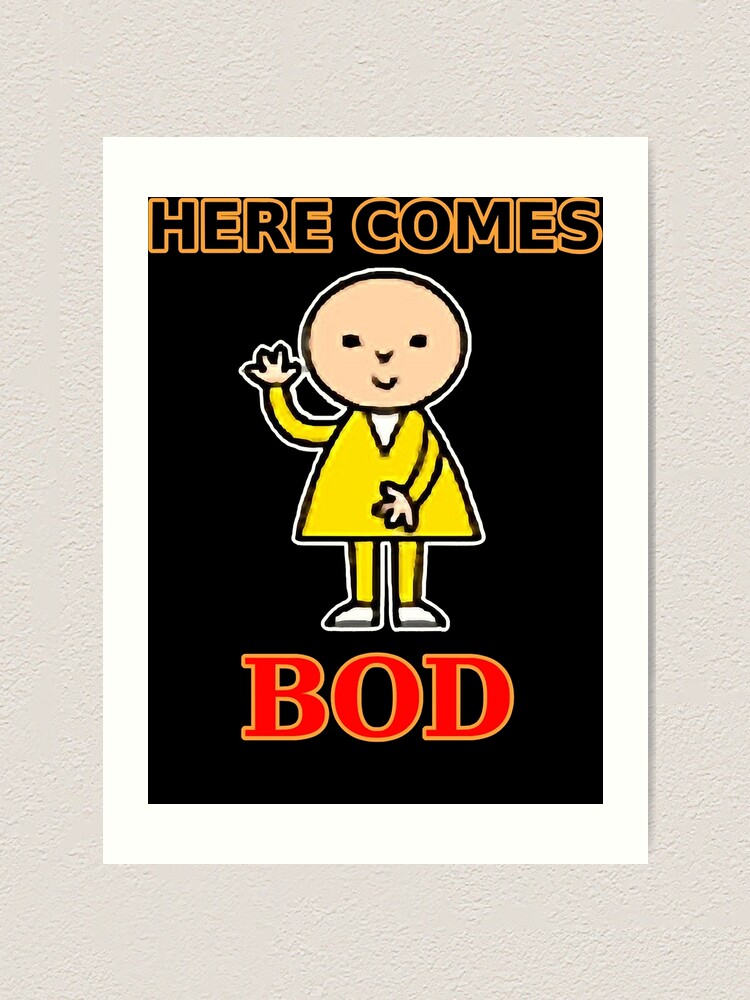"Bod Cartoon from Seventies Kids TV" Art Print for Sale by BurlWeiner ...