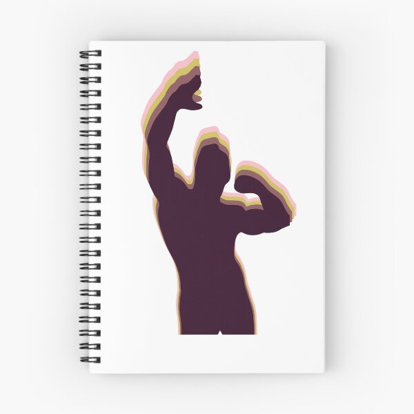 Item preview, Zyzz Pose Colorful Layered Silhouette Maroon designed and sold by designsbyted.