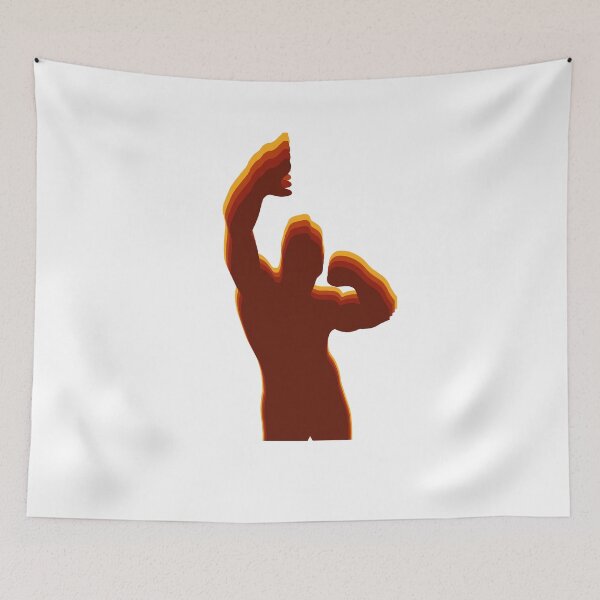 Item preview, Zyzz Pose Colorful Layered Silhouette Red designed and sold by designsbyted.