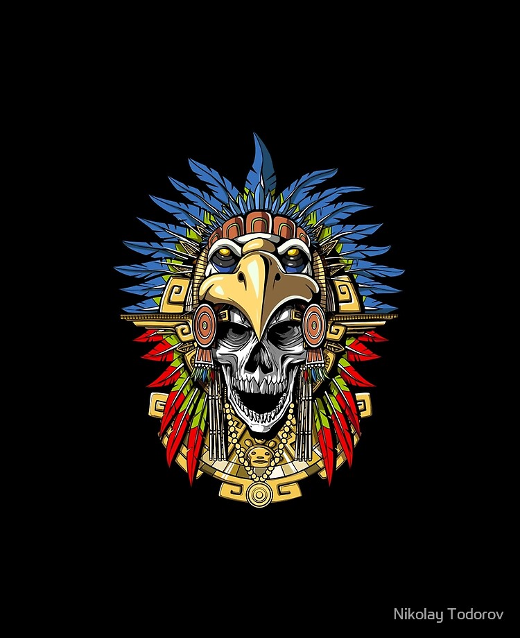 Funda y vinilo para iPad «Máscara de guerrero calavera de águila azteca» de  underheaven | Redbubble