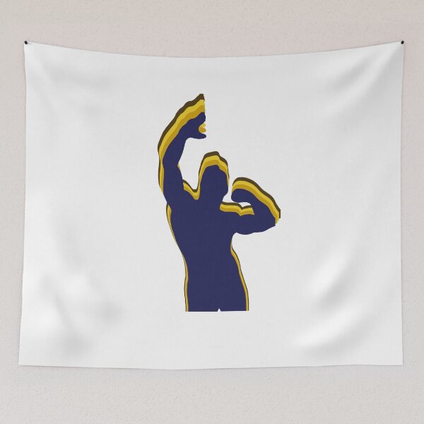 Item preview, Zyzz Pose Colorful Layered Silhouette Navy designed and sold by designsbyted.