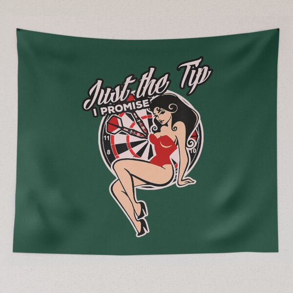 Item preview, Darts Just The Tip I Promise Sexy Pinup Girl designed and sold by ChikoYame.