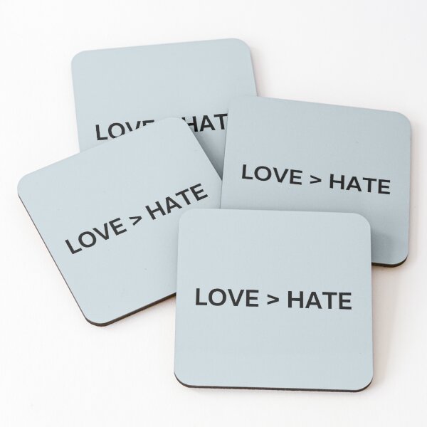 Item preview, LOVE _gt_ HATE (black letters version)   designed and sold by LenaBill88.
