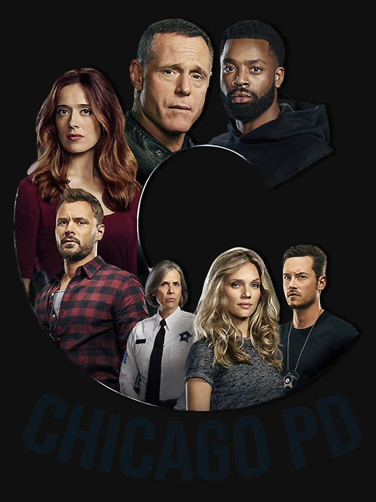chicago-pd-tv-show-characters-poster-logo-t-shirt-for-sale-by