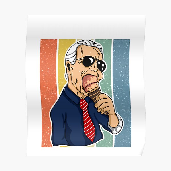 "Lets Go Brandon Funny Ice Cream Cone Meme " Poster for Sale by HaBuii