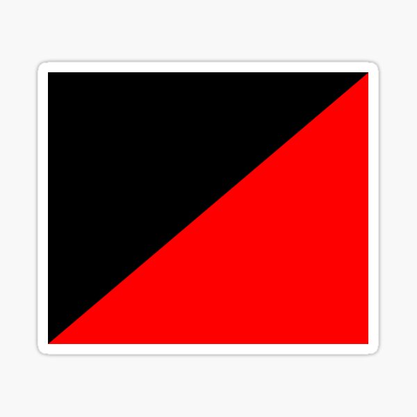 Bandera roja Pegatina