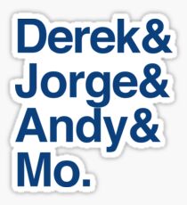 The Core Four - Yankees - Helvetica List Sticker