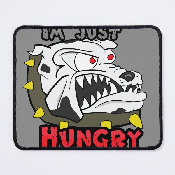 Item preview, Im Just Hungry Angry Dog Cartoon designed and sold by ETVdesign.