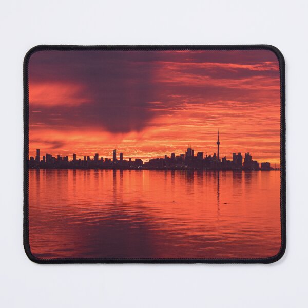 Item preview, Shadows of Clouds - Resplendent Sunup Behind Toronto Distinctive Skyline designed and sold by Georgia Mizuleva.