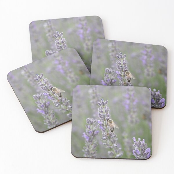 Item preview, Honeybee On Lavender Close Up Photography designed and sold by taiche.