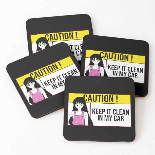 Item preview, keep it clean in my car caution sign anime designed and sold by Semzig.