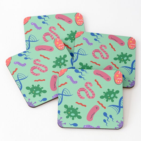 Item preview, Patrón de microbios Diseño de bacterias para amantes de la biología. designed and sold by SeemDev786.