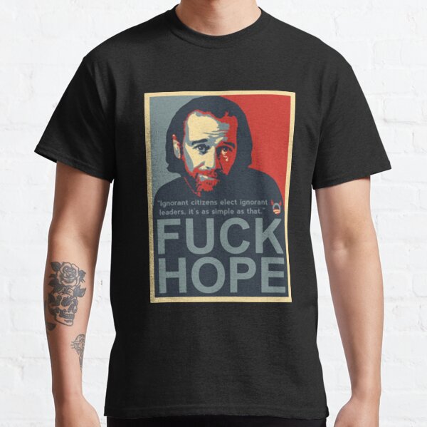Vista previa del artículo con la obra «joder esperanza george carlin», diseñado y vendido por DungeonMasters.