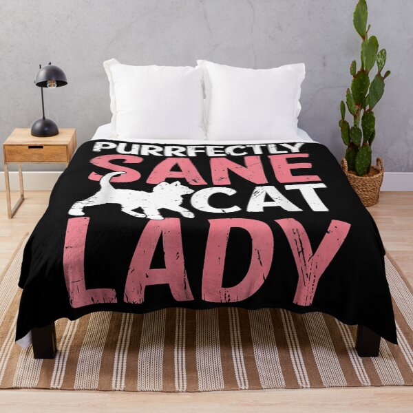 Item preview, Purrfectly Sane Cat Lady Funny Cat Lover Cat Owner T-Shirt designed and sold by ChristineKinke.