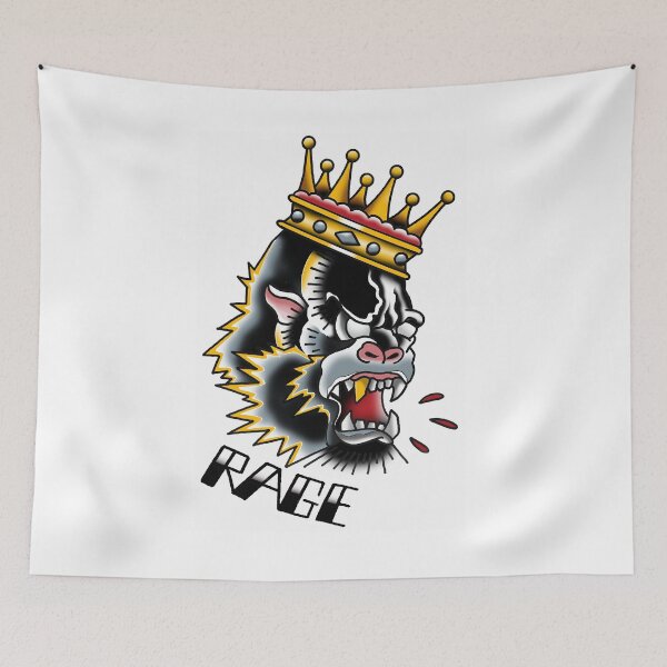 Item preview, Fkj tattoo flash gorilla designed and sold by franckfkj.