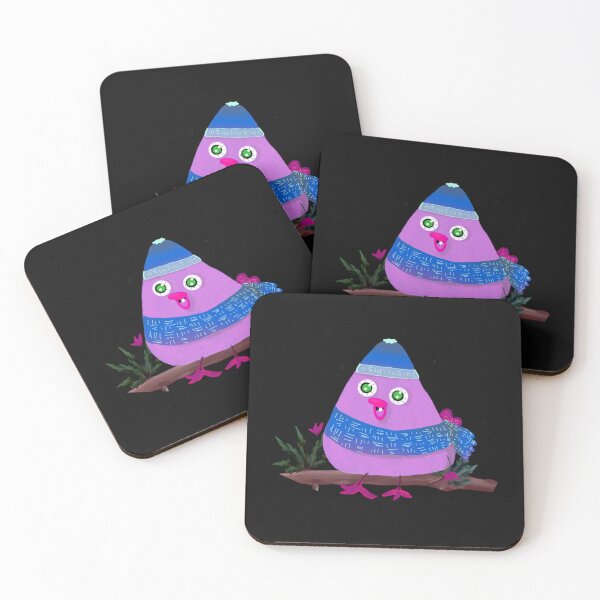 Item preview, Oiseau texturé violet, fushia et bleu designed and sold by KhalilStamm.