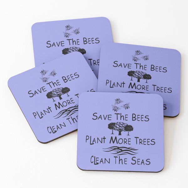 Item preview, Save The Bees Plant More Trees Clean The Seas Tee designed and sold by Moeez Javed.