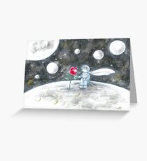 The little price and his rose Greeting Card