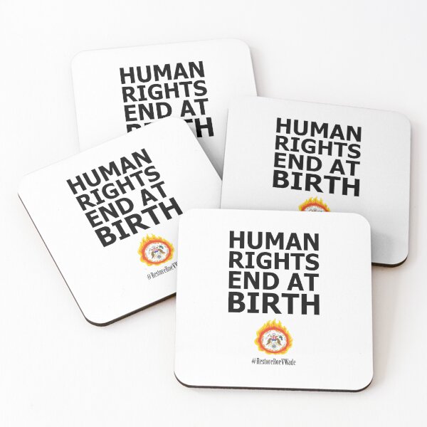 Item preview, Restore Roe V Wade – HUMAN RIGHTS END AT BIRTH designed and sold by AvengingMeteor.