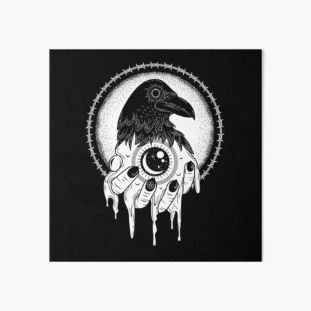 Surreal Crow Art Board Print