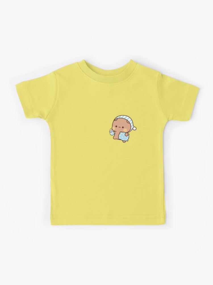 ★ TOOMUCHTAX★ Sleeping Bear Baby T-Shirt Yellow T25SSTS76 Children's Clothing Boys Girls T-Shirt kids clothes Cartoon