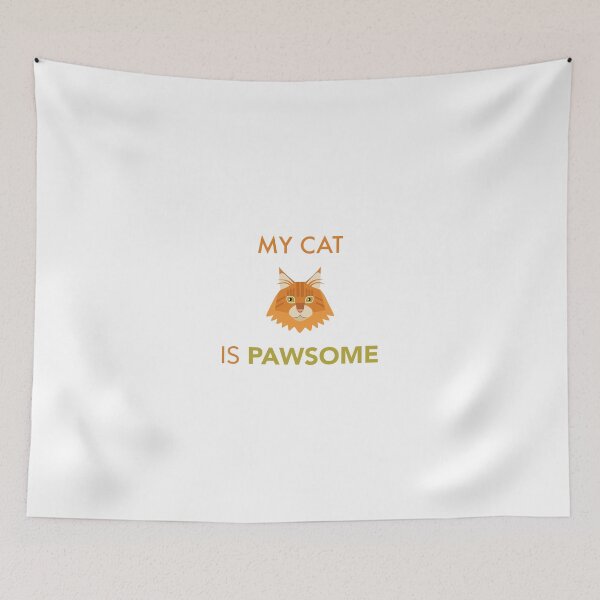 Item preview, My cat is pawsome (Maine coon) designed and sold by Arth1nker.