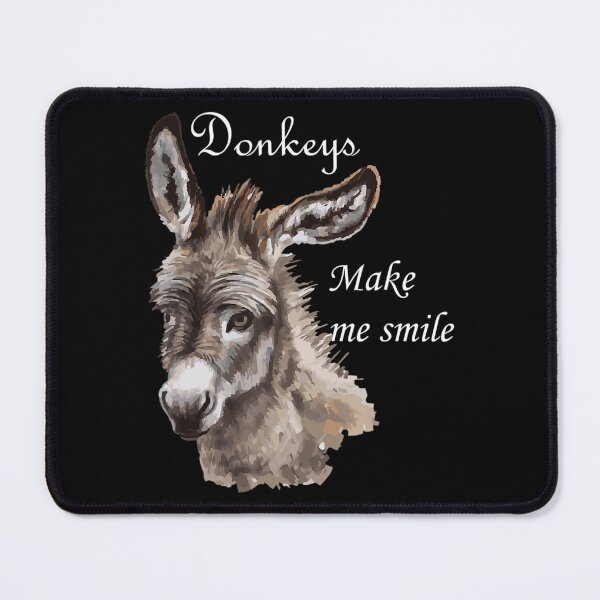 Item preview, Donkeys Make Me Smile Cute Miniature Donkey Mini Donkey designed and sold by KudoAkai.