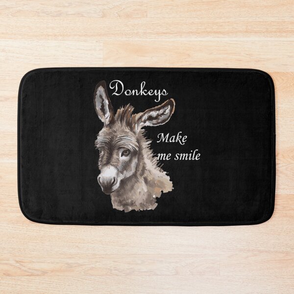 Item preview, Donkeys Make Me Smile Cute Miniature Donkey Mini Donkey designed and sold by KudoAkai.