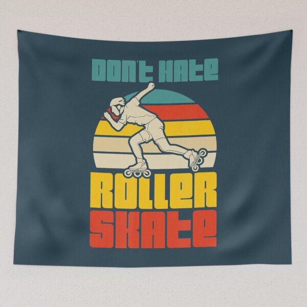 Item preview, Don't Hate Roller Skate Retro Vintage Style Roller Skating designed and sold by KudoAkai.