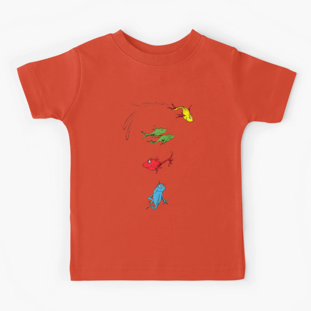 One Fish Two Fish Red Fish Blue Fish Dr. Seuss T-shirt 4T, toddler size