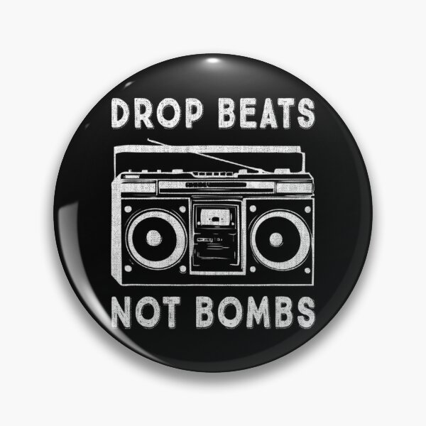Item preview, Drop Beats Not Bombs Anti-War Boombox Music Peace designed and sold by KudoAkai.
