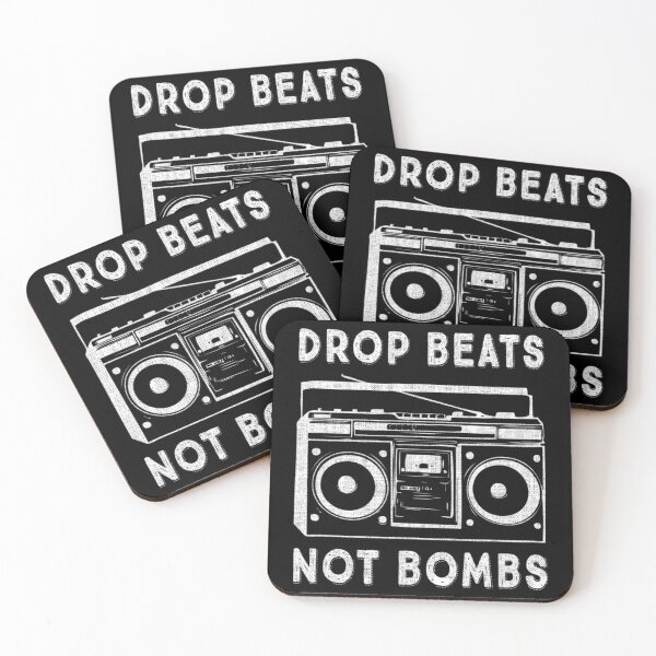 Item preview, Drop Beats Not Bombs Anti-War Boombox Music Peace designed and sold by KudoAkai.