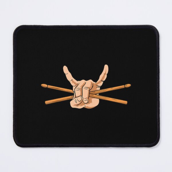 Item preview, Drumsticks Drummer Drum Player Rock And Roll Hand Sign designed and sold by KudoAkai.