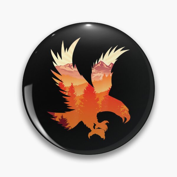 Item preview, Eagle National Bird Patterned Landscape Wildlife designed and sold by KudoAkai.