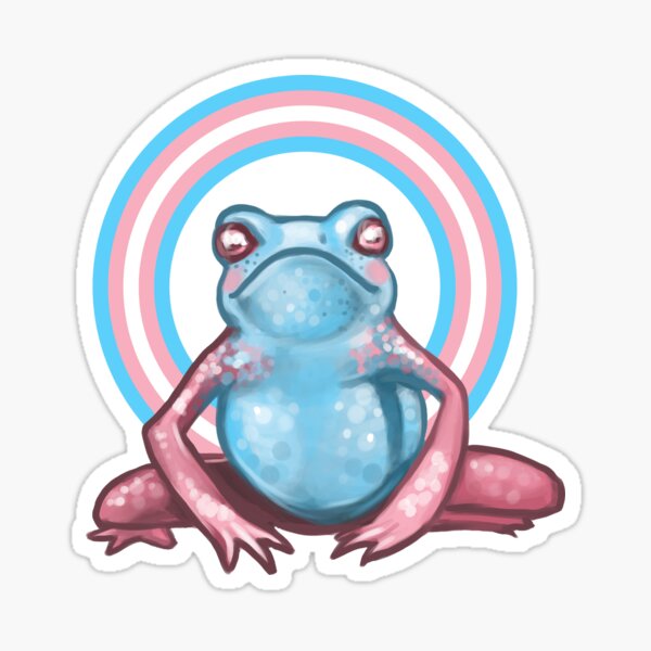 the Trans Toad of Gender Euphoria Sticker