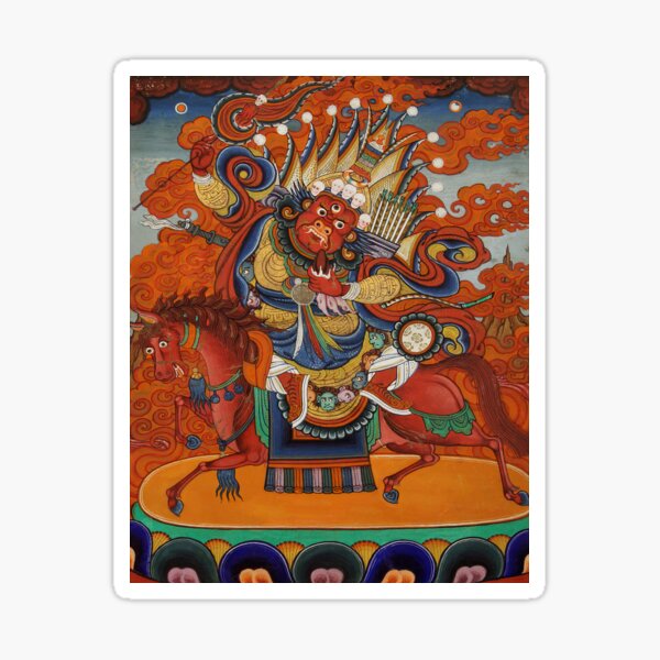 Item preview, Begtse 'the Great Coat of Mail' Buddhist Thangka designed and sold by Onodera.