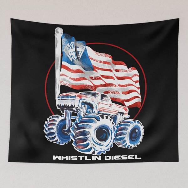 Item preview, Whistlin diesel American flag designed and sold by lucky-fern.