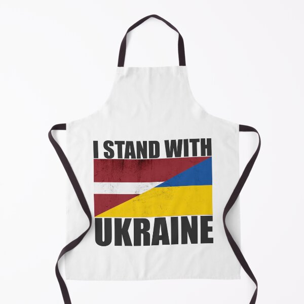 Item preview, Latvians Stand With Ukraine - Vintage Flags and Black Text designed and sold by ForUkraine2022.