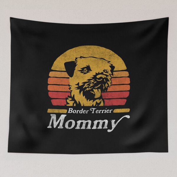 Item preview, Retro Vintage Border Terrier Mommy designed and sold by More Cute Dogs.