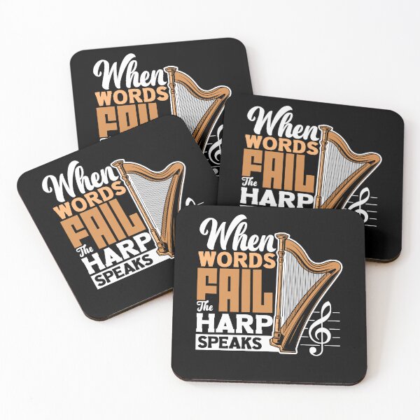 Item preview, Harp Player Harpist When Words Fail The Harp Speaks Quote designed and sold by ShopTheStyle.
