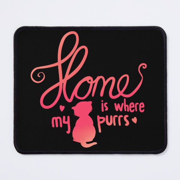 Item preview, Home is where my cat purrs designed and sold by moonlitdoodl.
