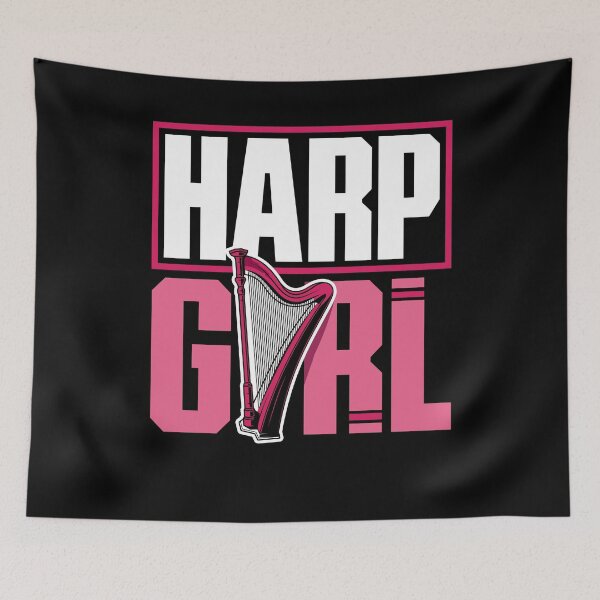 Aperçu de l'œuvre harpiste, harpiste, harpe, girl créée et vendue par ShopTheStyle.