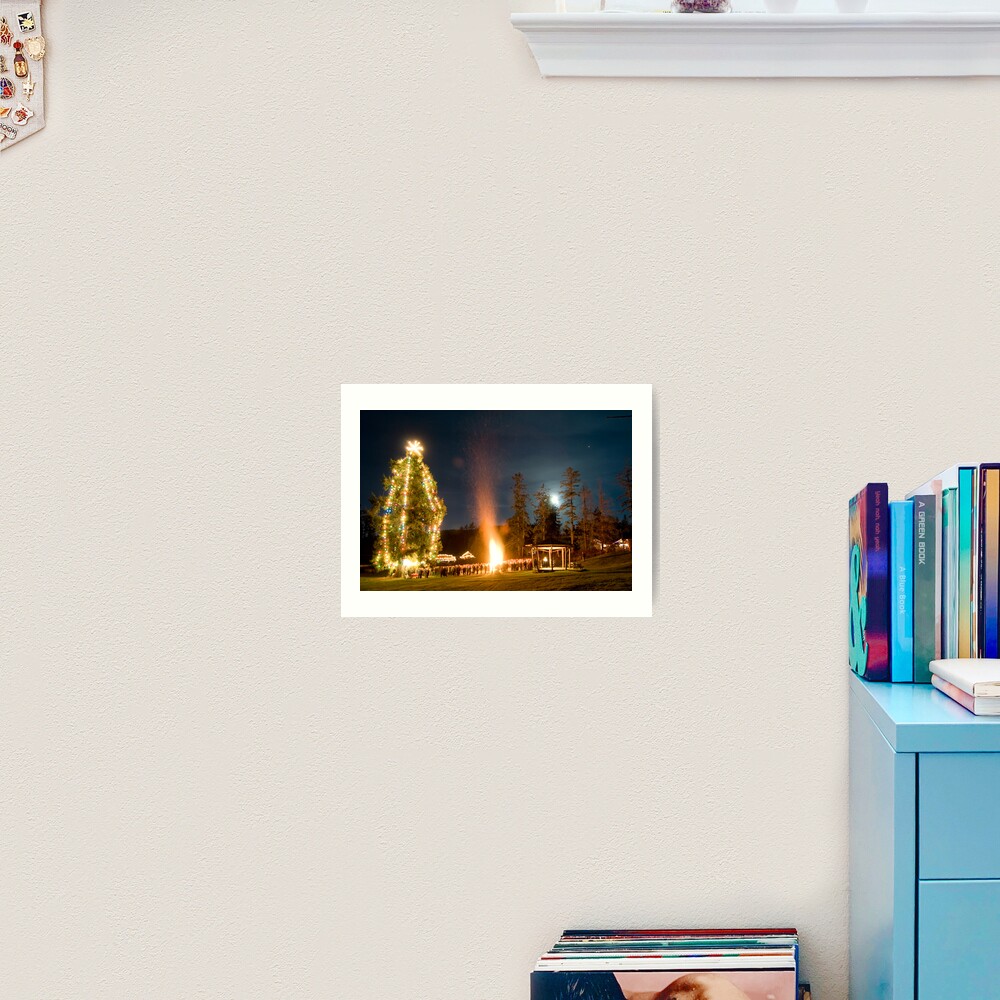 Moonrise on Christmas Eve, Mayne Island Art Print