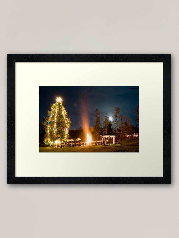 Alternate view of Moonrise on Christmas Eve, Mayne Island Framed Art Print