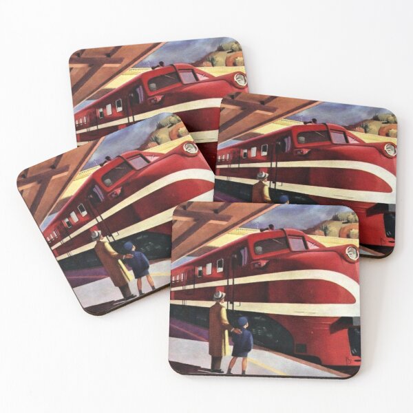 Item preview, American locomotive Railroad train art of Edward hopper classic poster  designed and sold by Golido.